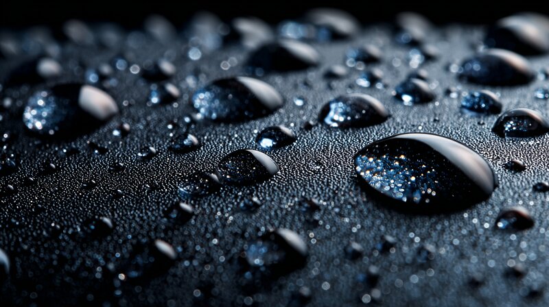 Picături de apă pe vopsea auto protejată ceramic